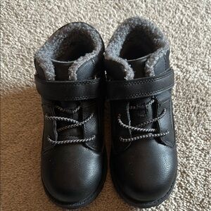 Kids Black Winter Boots